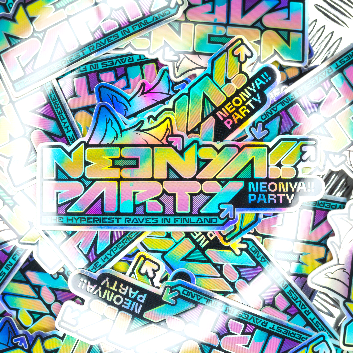 Neonya!! Logo Holographic Sticker (2025)