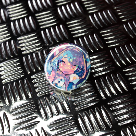 Neonya!! "Pastel Jester" Collectible Pin Badge (Small)